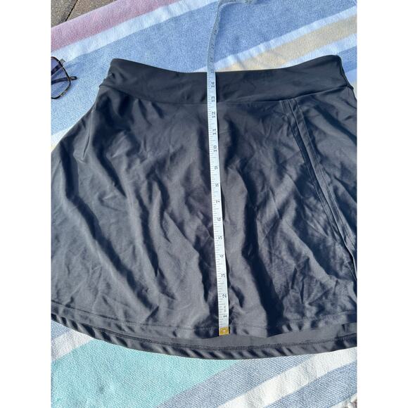 NWOT, Unknown Brand, Tankini with a skirt, Blue top Black Skirt, Sz L - Picture 6 of 12